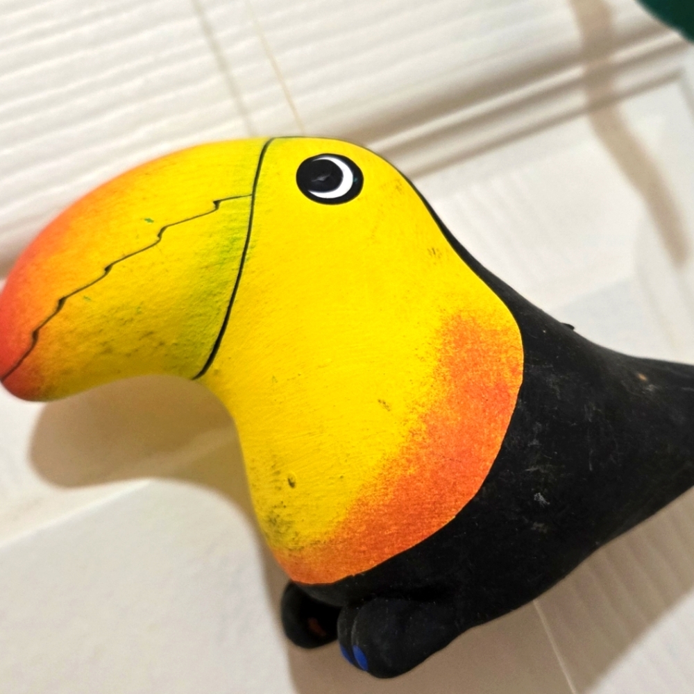 Clay Bird Mobile Wall Hanging From Costa Rica - Picture 3 of 6